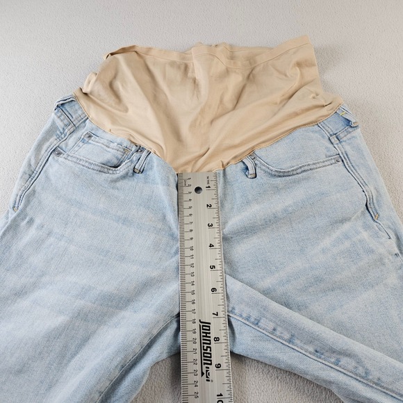 Gap 1969 Maternity Denim Jeans Women's 28 Blue Light Wash Cropped Leg - Picture 5 of 13